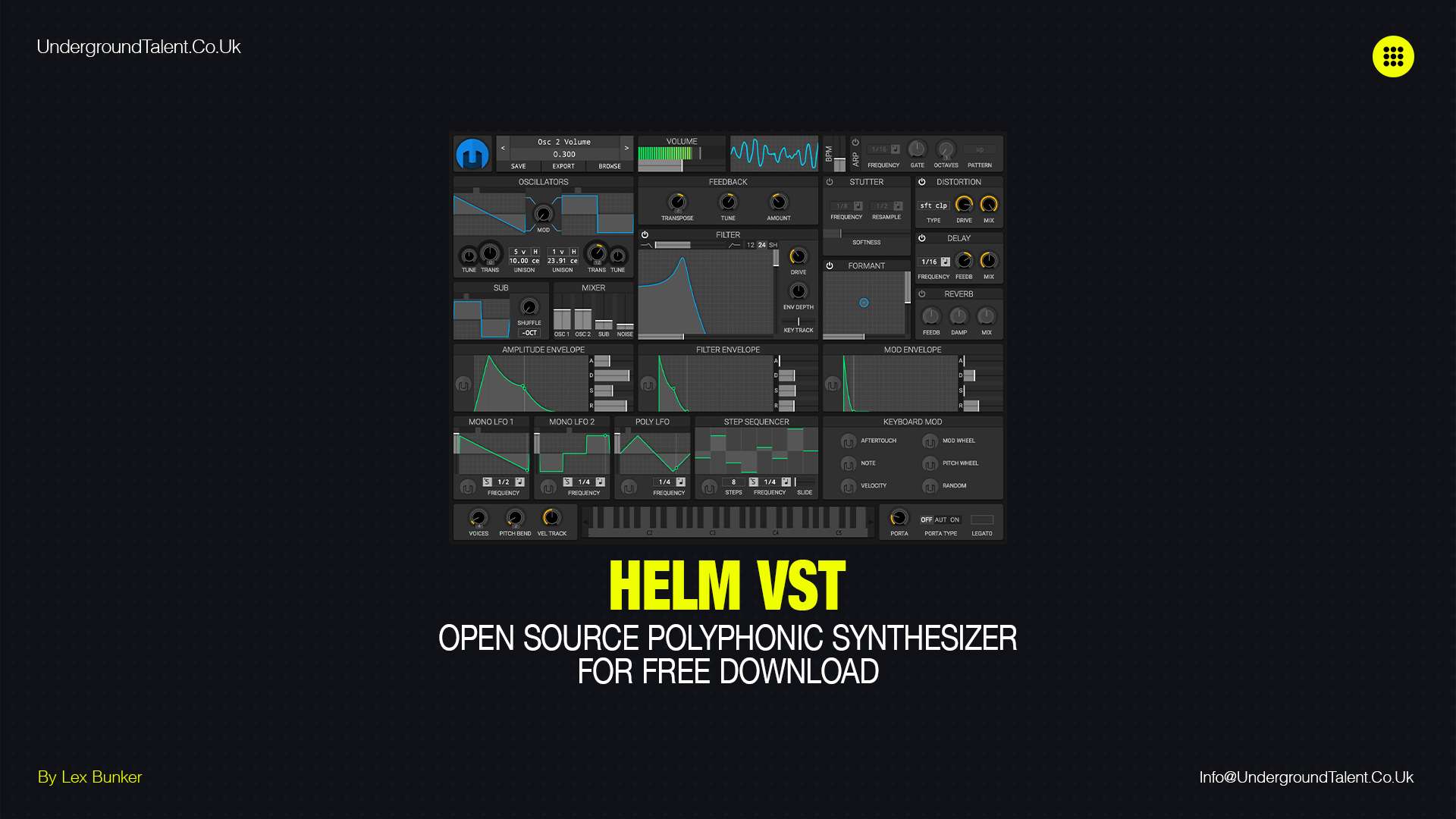 Helm: Open Source Polyphonic Synthesizer | Free VST Plugin