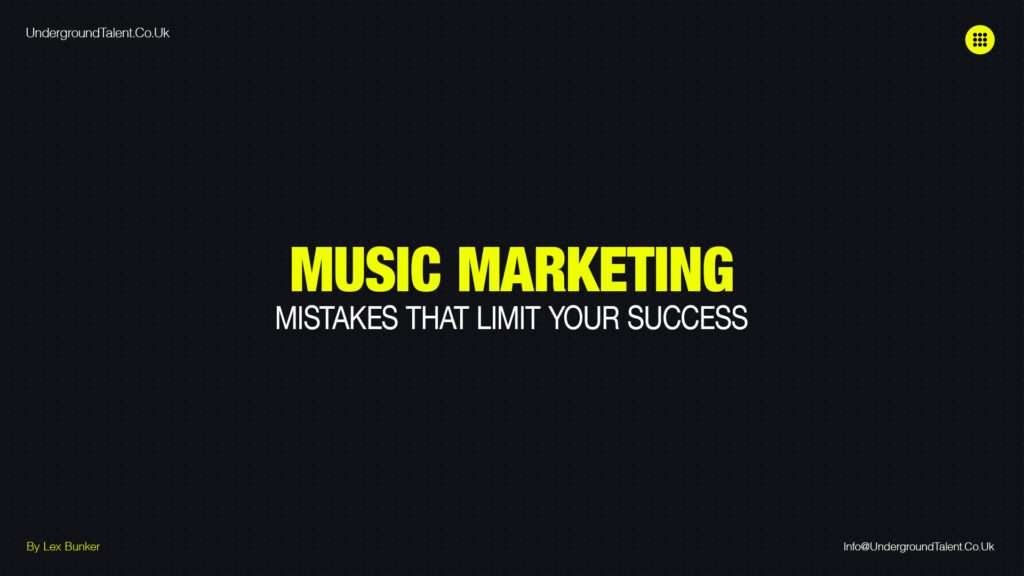 Music Marketing Mistakes That Limit Success