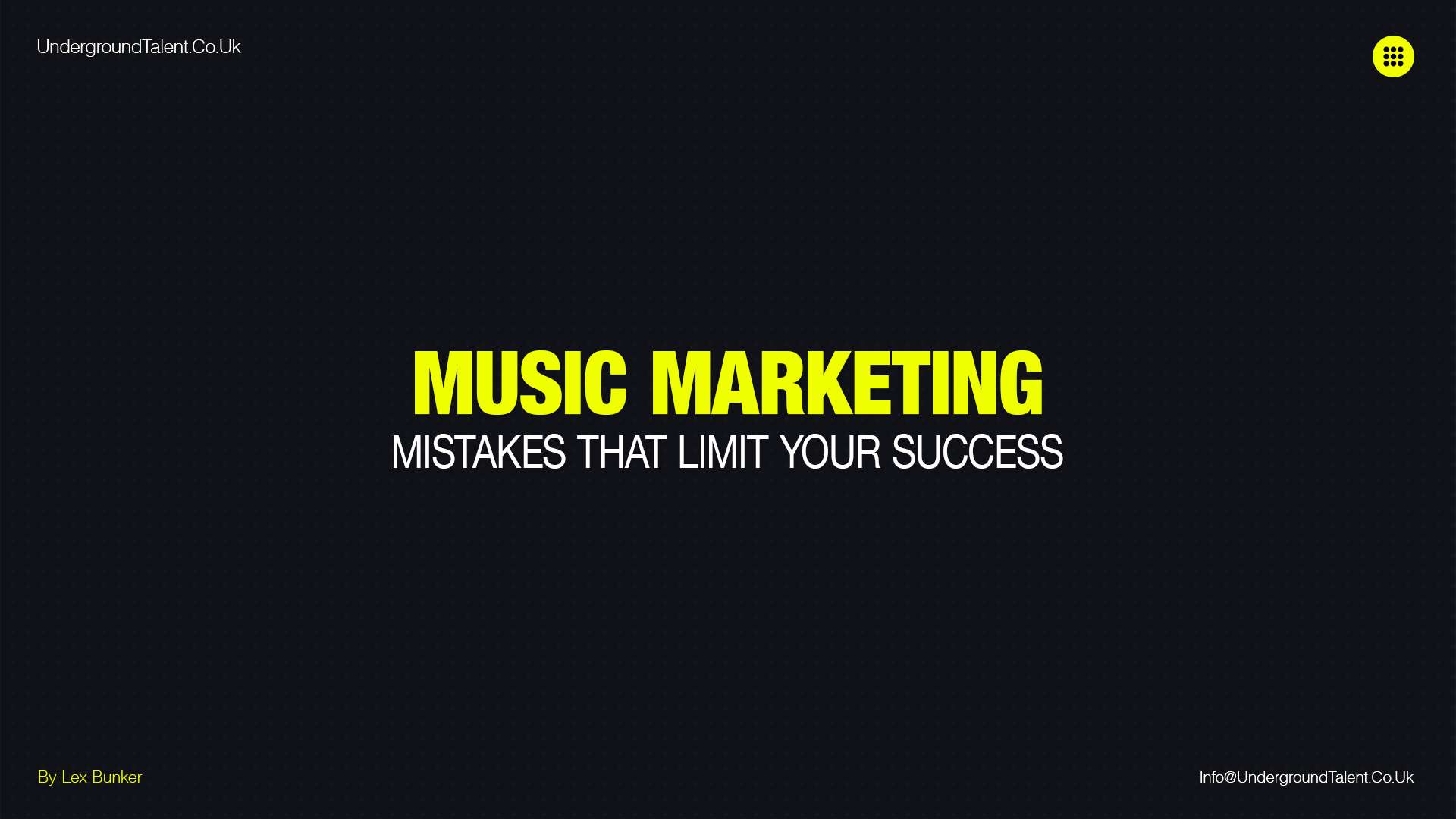 12 Music Marketing Mistakes That Limit Success
