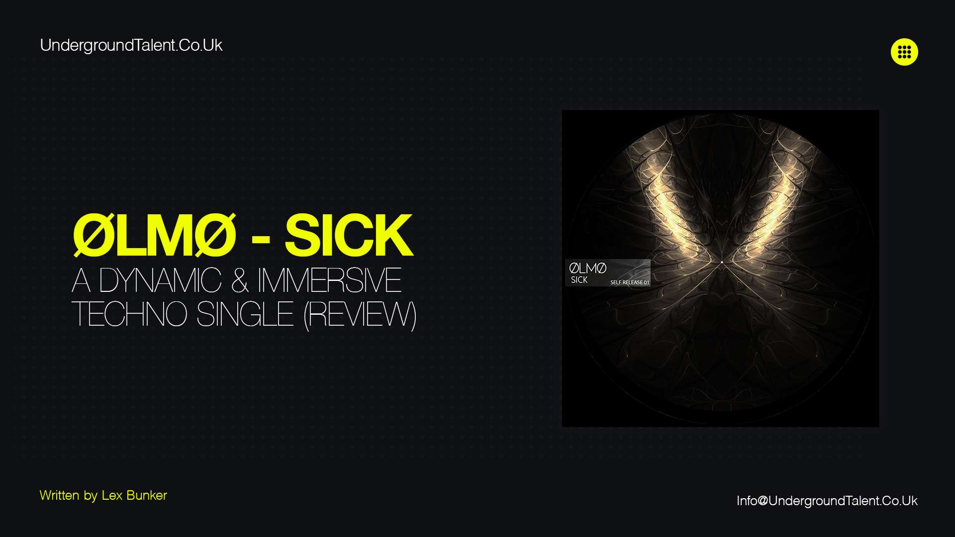 ØLMØ – Sick: A Dynamic & Immersive Techno Single (Review)
