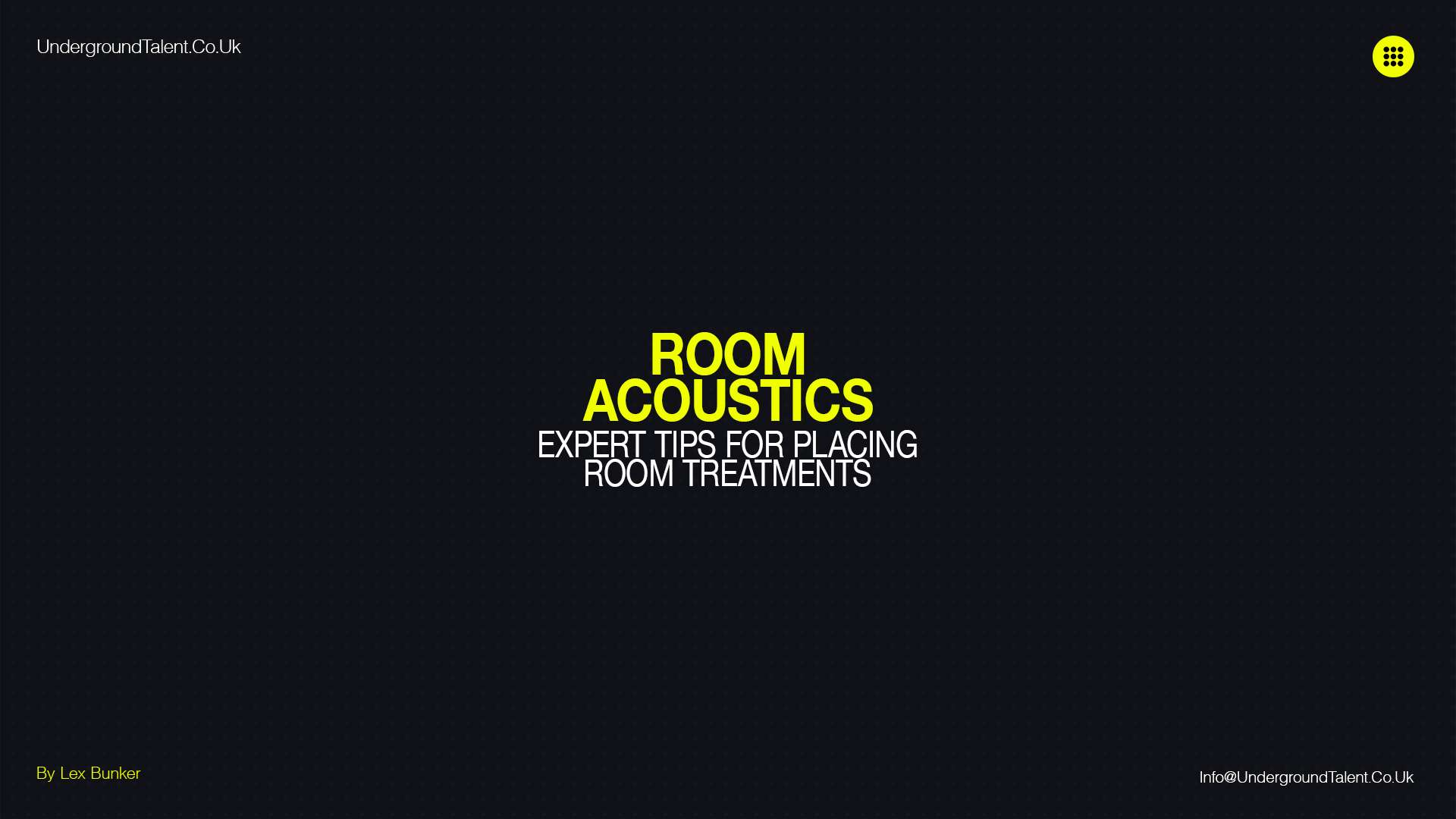 Room Acoustics: Expert Tips for Placing Room Treatments