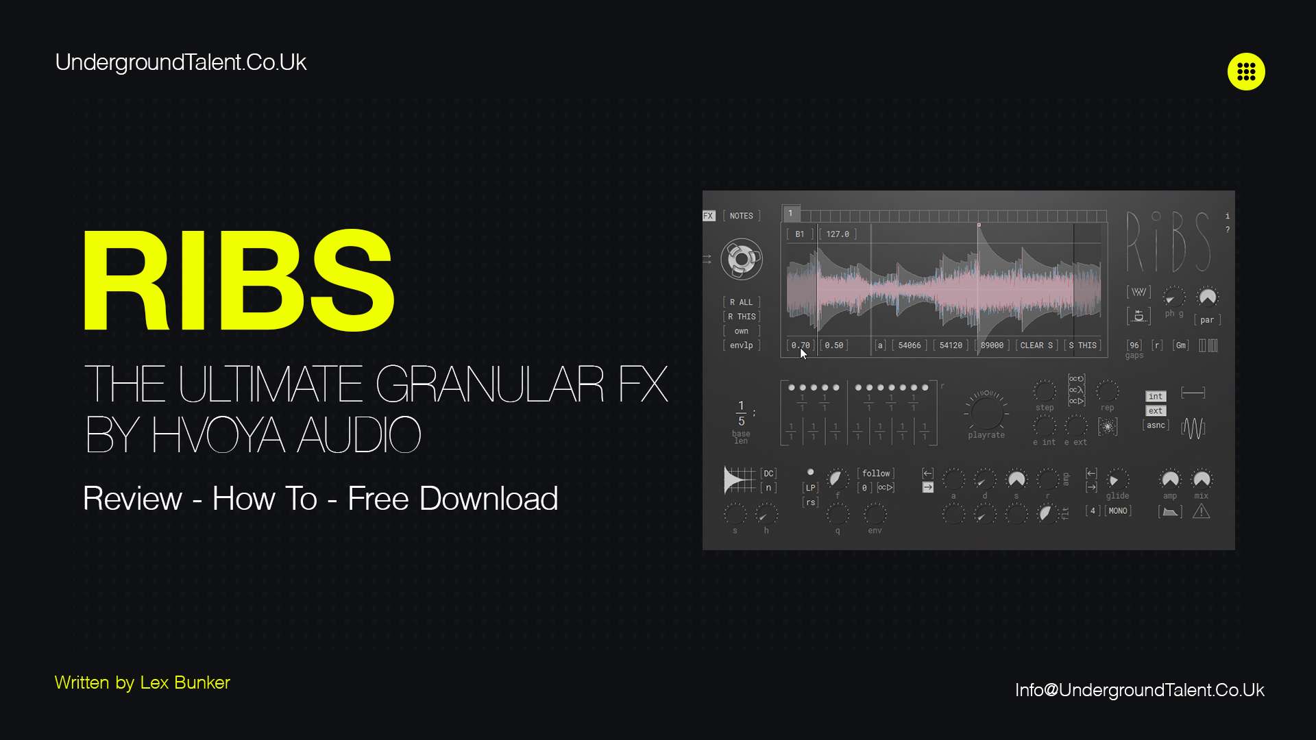 Ribs (Free VST): The Ultimate Granular FX by Hvoya Audio