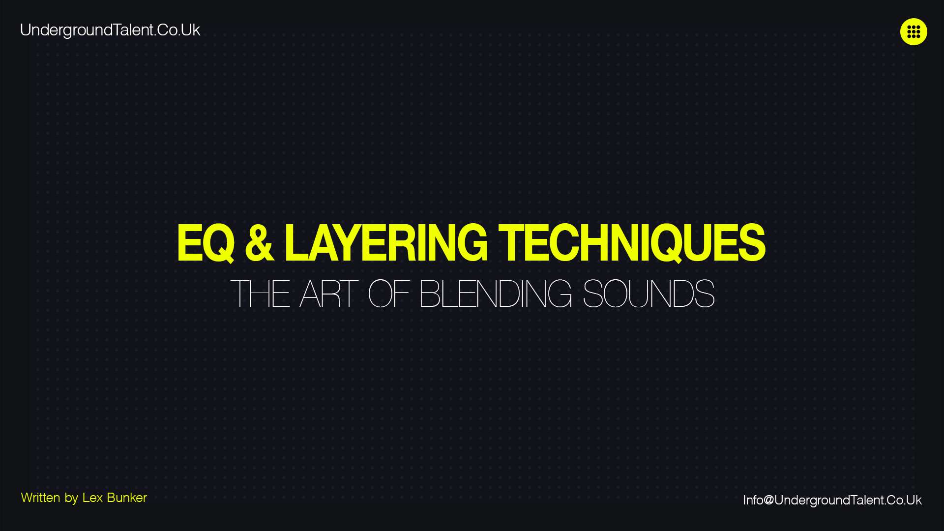EQ and Layering Techniques: The Art of Blending Sounds