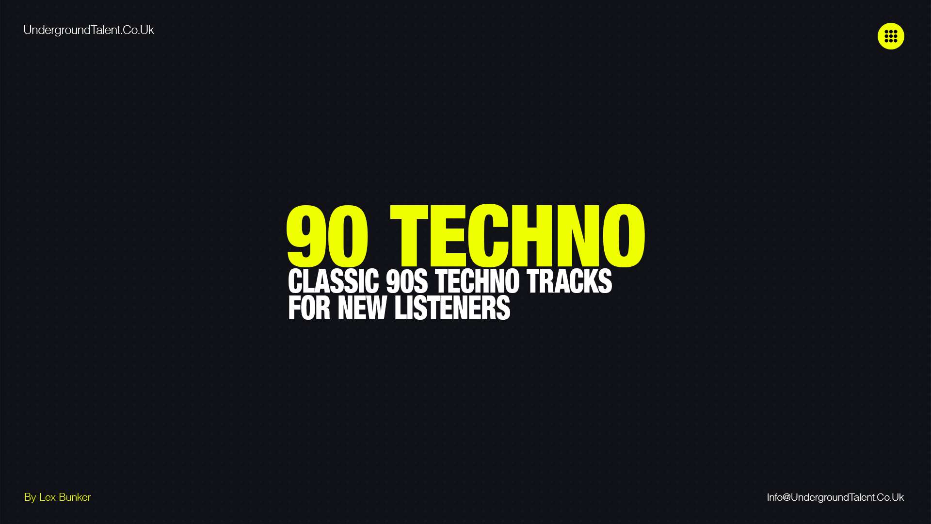 90 Techno: Classic 90s Techno Songs for New Listeners