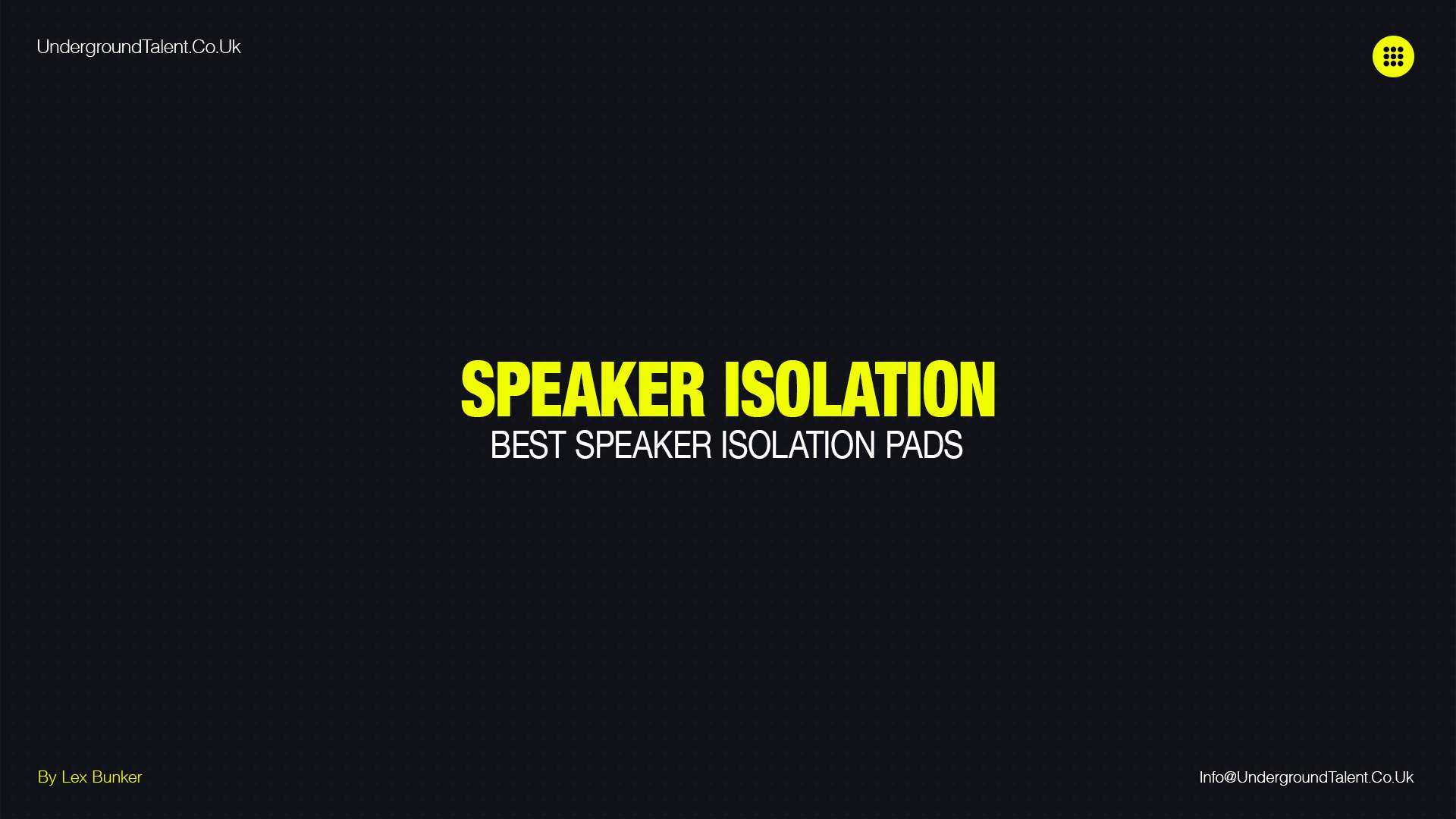 Best Speaker Isolation Pads for Home Studio