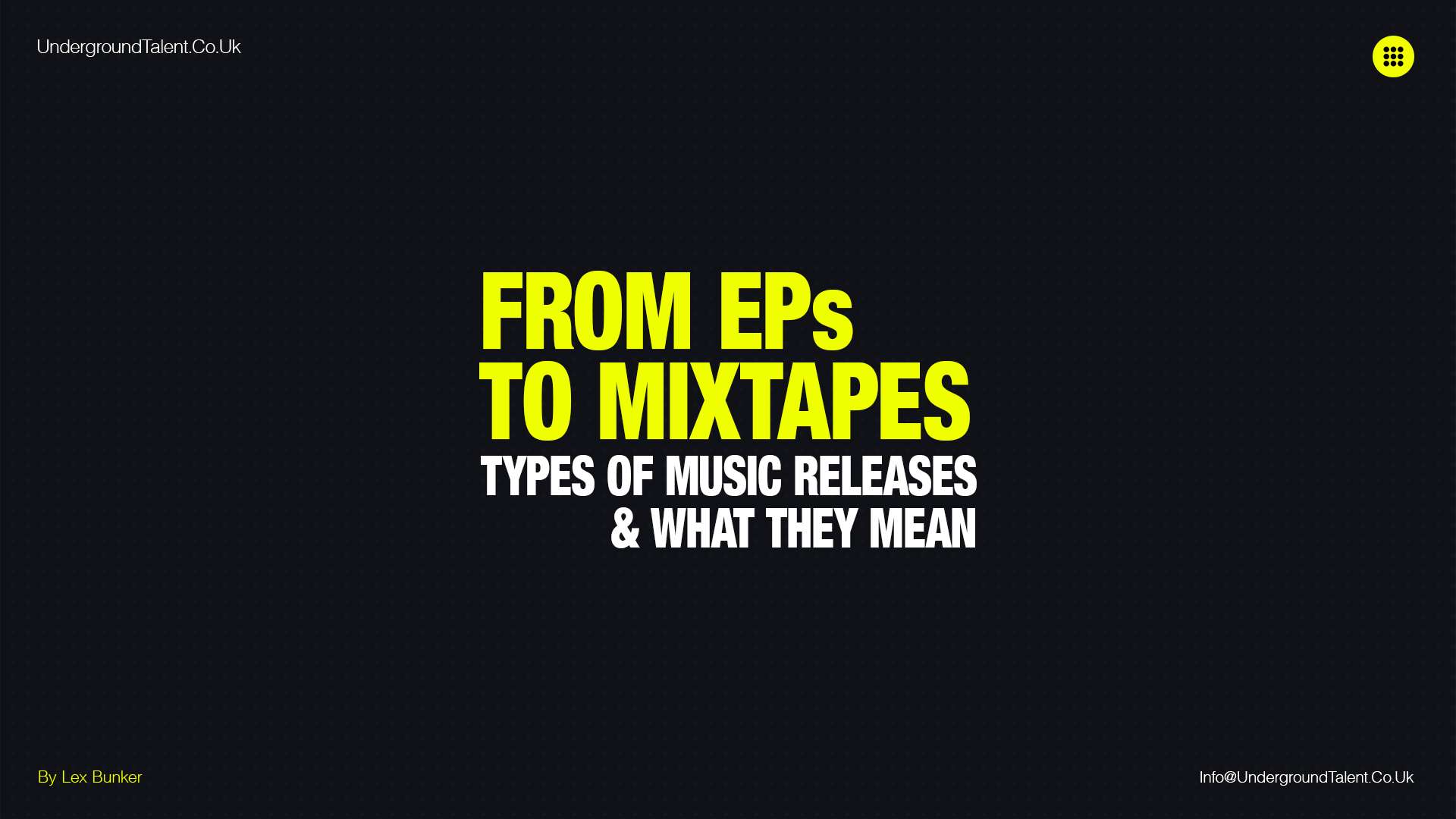 Types of Music Releases & What they Mean, From EPs to Mixtapes