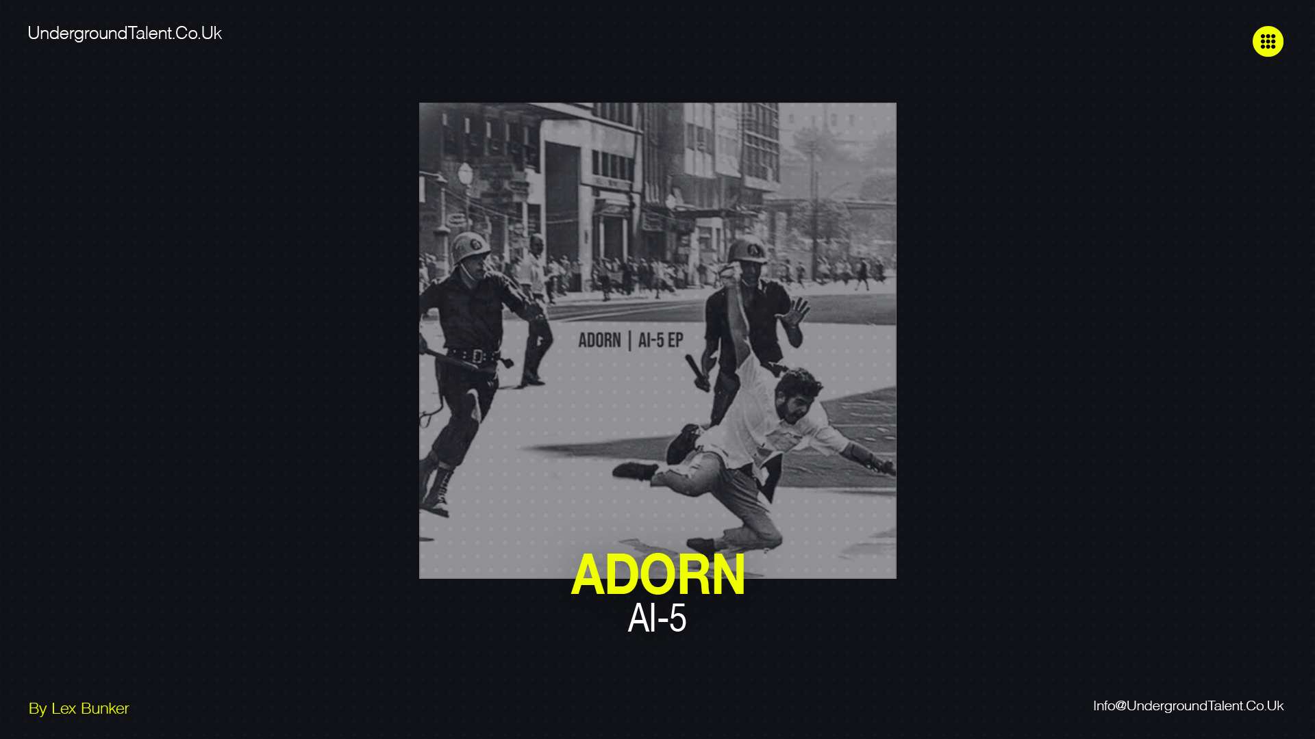 Adorn ‘AI-5’ EP – A Bold Fusion of History and Hard Techno