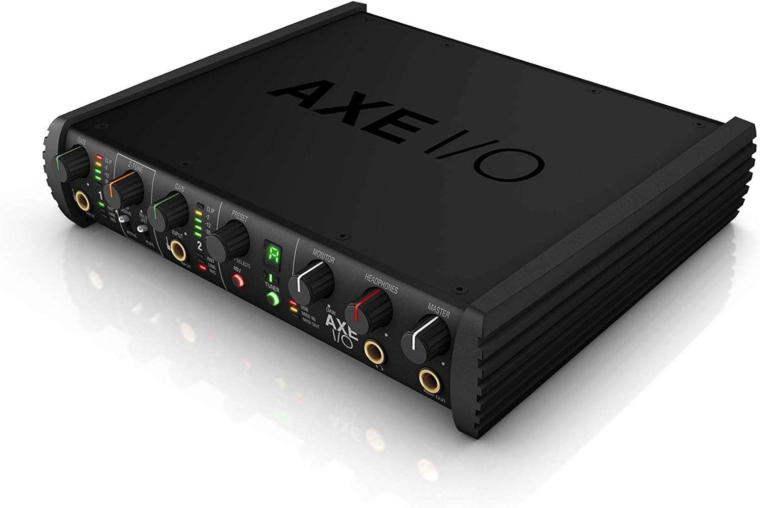 IK Multimedia AXE I:O - Premium 2 Input : 5 Output Audio Interface, Guitar Sound Modeling, 117 dB Dynamic Range, 3 Hz Frequency Response