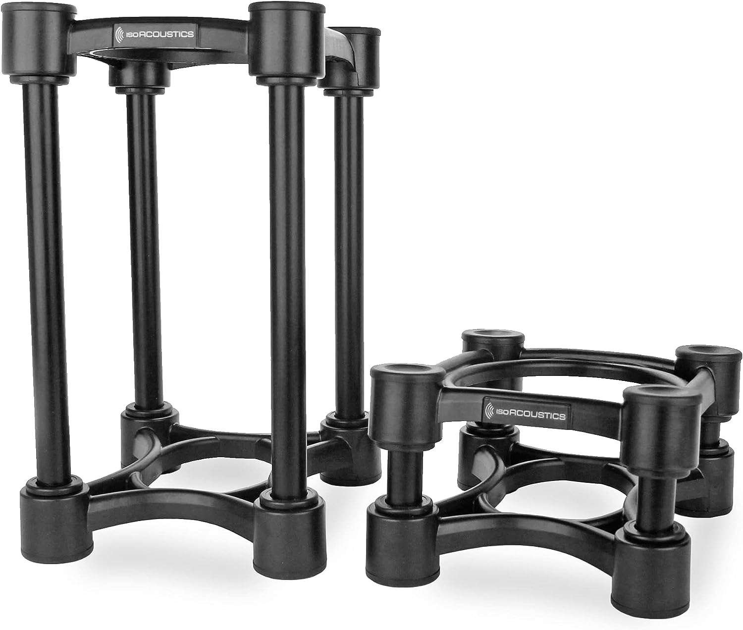  IsoAcoustics Iso-Stand Series Speaker Isolation Stands with Height & Tilt Adjustment