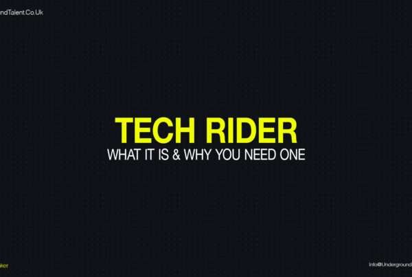 Tech Rider - What It Is & Why Professional Artists Need One