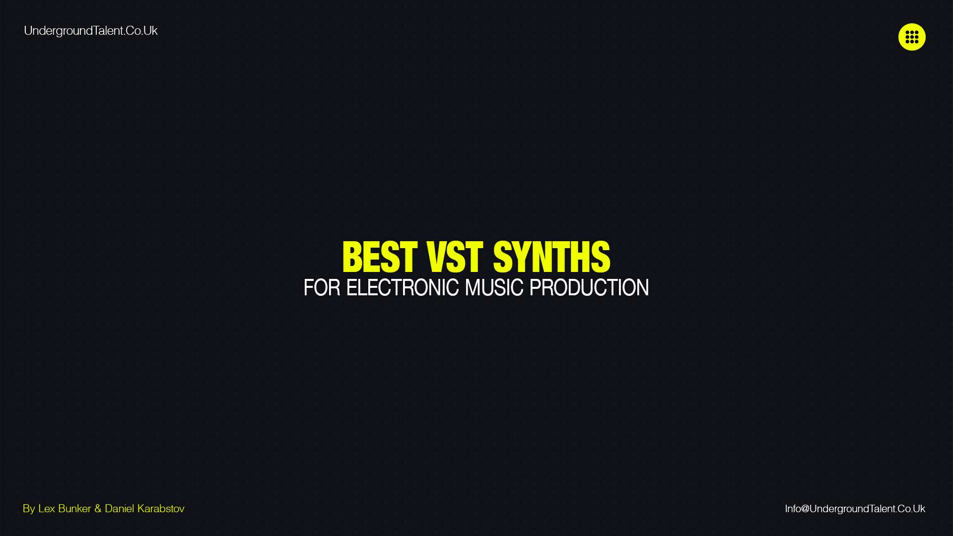 Best VST Synths For Electronic Music Production