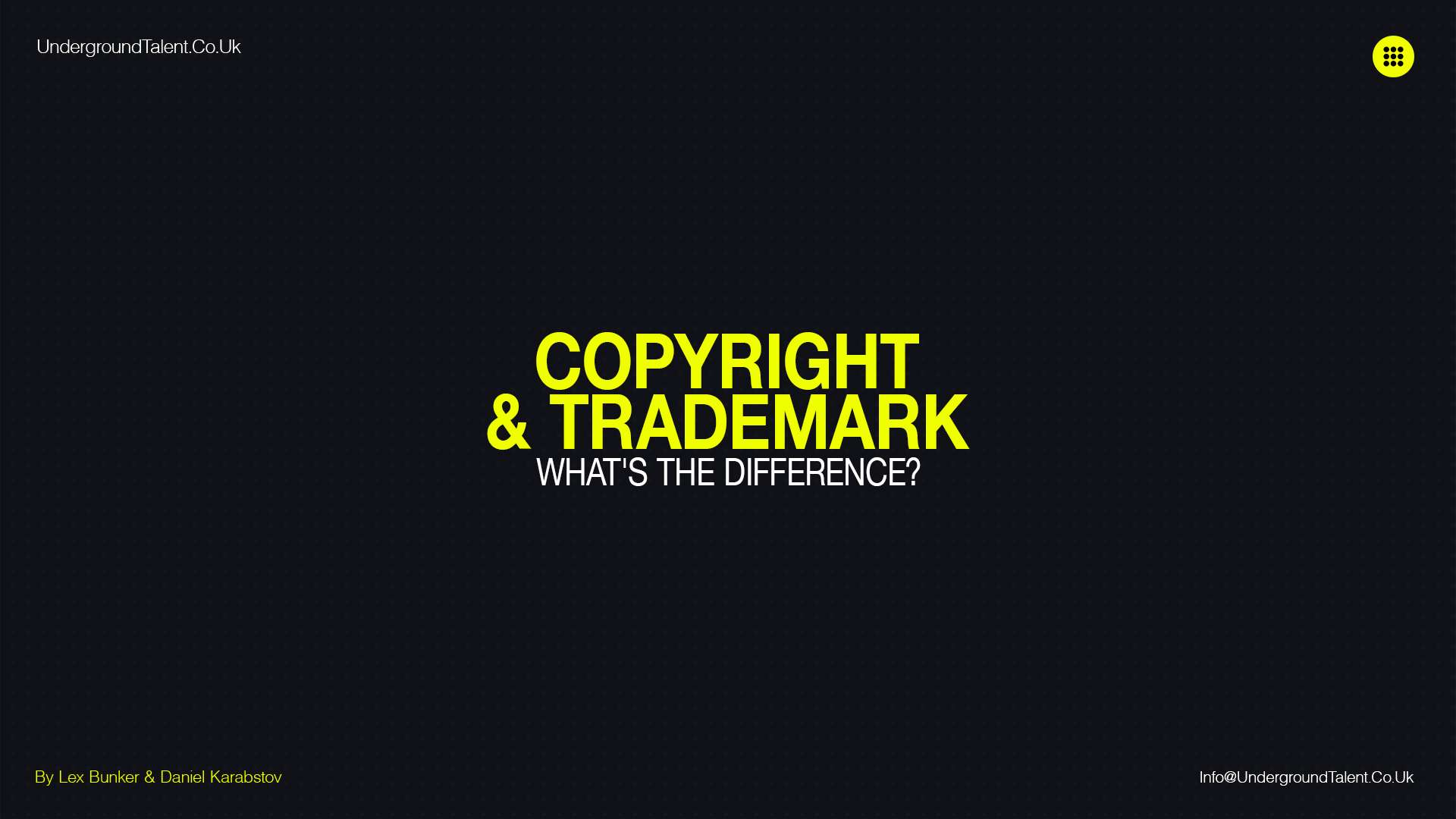 Copyright and Trademark: What’s the Difference for Musicians?