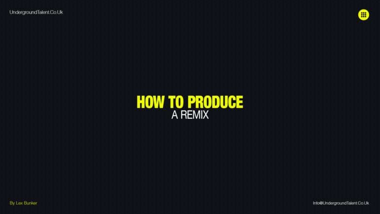 How to produce a remix - Techno Music Production Guide