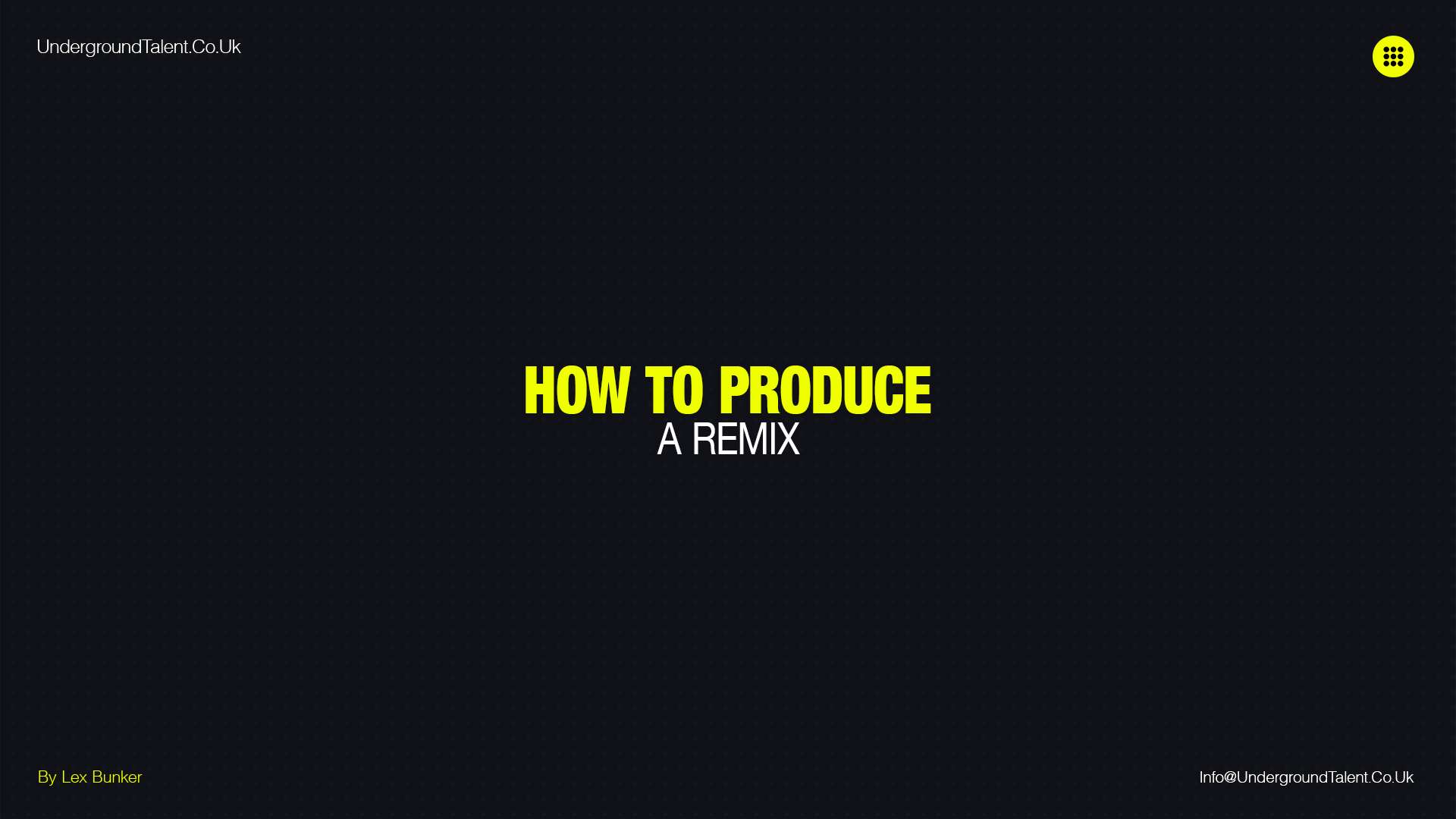 Techno Remix: A Complete Guide to Producing Your Own Tracks