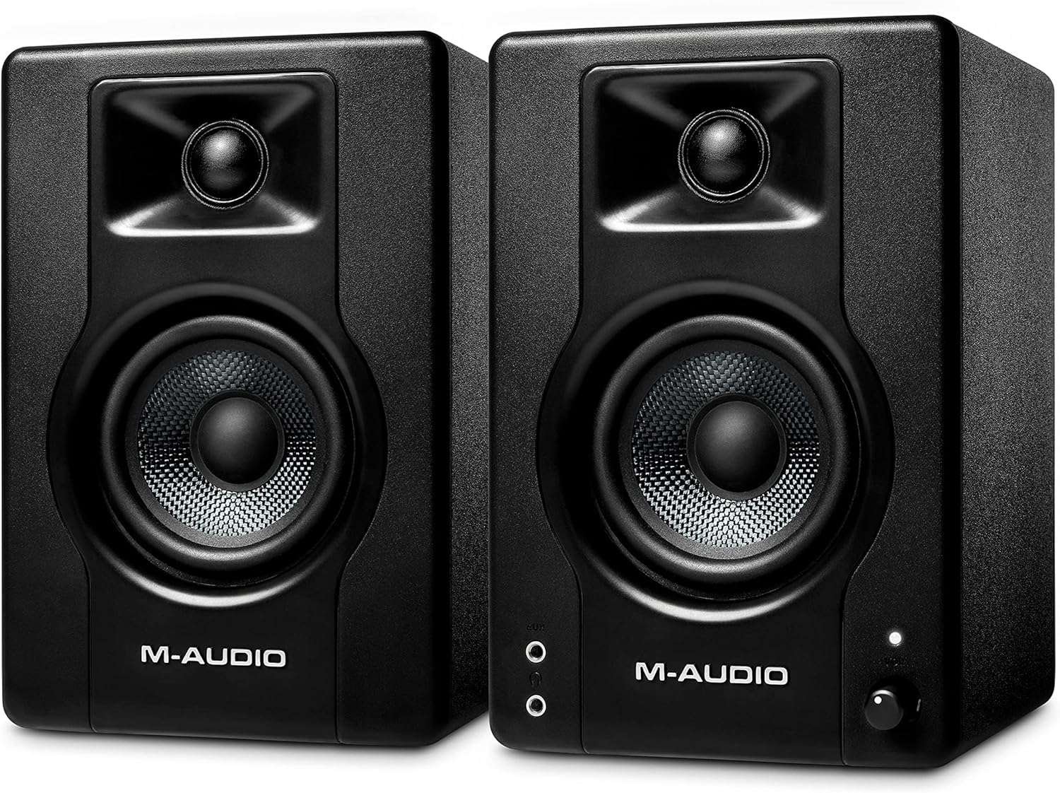 M-Audio BX4 4.5 Studio Monitors, HD PC Speakers for Recording and Multimedia with Music Production Software, 120W, Pair