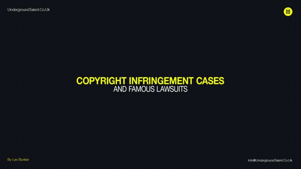 Music Copyright Infringement Cases and Famous Lawsuits