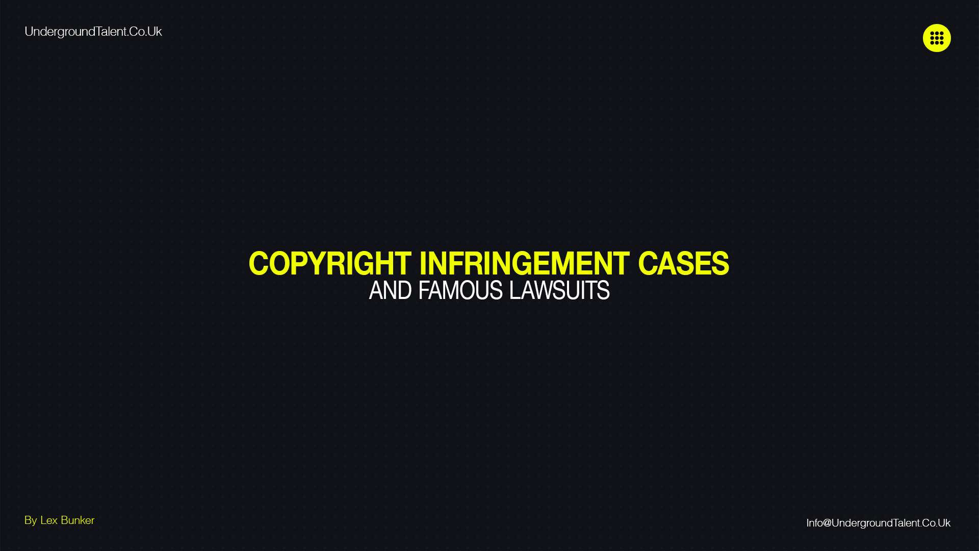 Music Copyright Infringement Cases & Famous Lawsuits