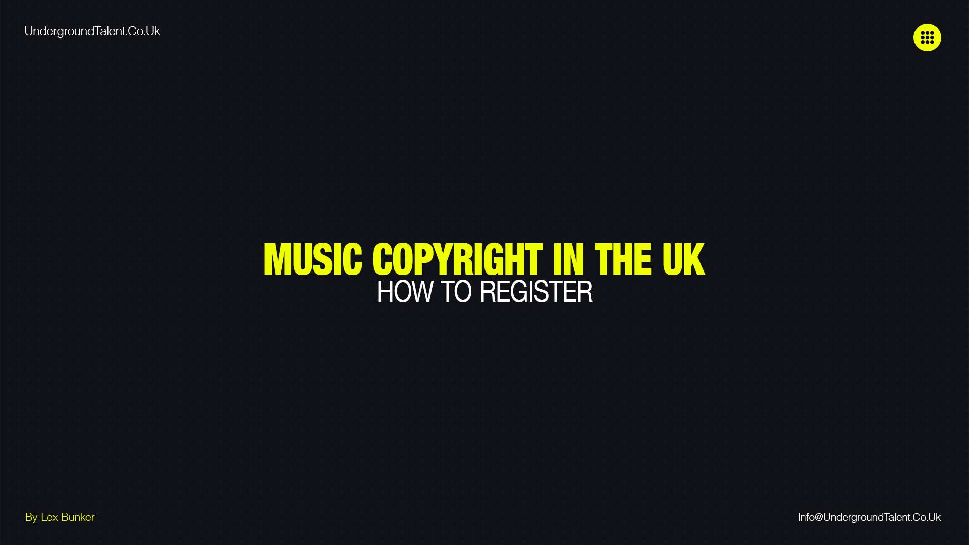 How to Register Your Music Copyright in the UK