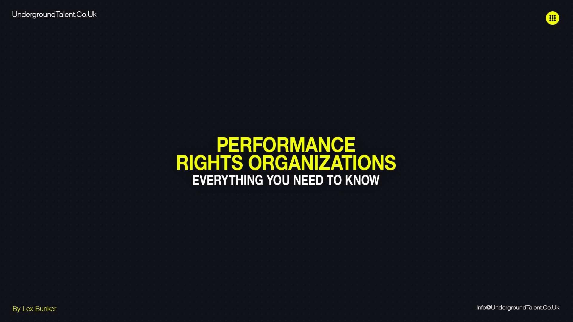 Performance Rights Organizations: Everything You Need to Know