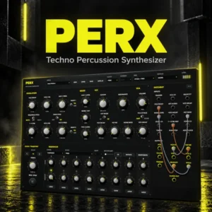 Semi-Modular Percussion Synthesizer for Techno